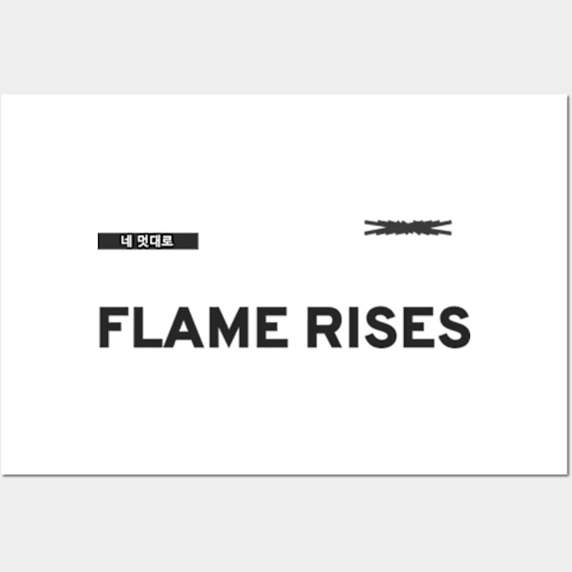 Le sserafim Flame Rises Concert 2 Sided Print Wall Art by hallyupunch